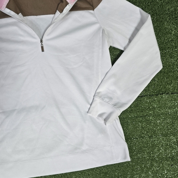 IZOD | GOLF PERFORMX WOMENS COTTON BLEND QUARTER ZIP PULLOVER \ SIZE M \ NEW! - Picture 6 of 12